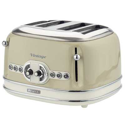 Vintage 4 slice toaster cream