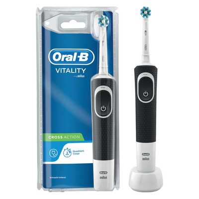 Oral B Cross Action Vitality Rechargeable Toothbrush White