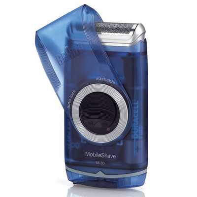 Mobileshave Smart Foil Battery Shaver Blue