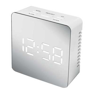 Lexington LED Cubed Alarm Clock White