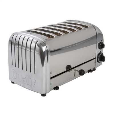 6 Slice Vario Toaster Polished Stainless Steel