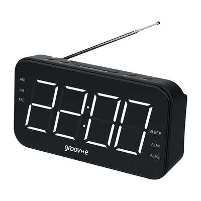 Curve Rechargeable Alarm Clock FM Radio