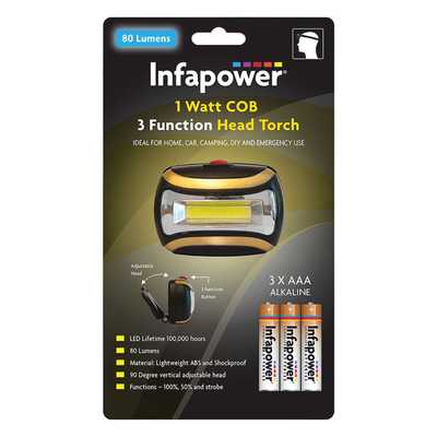 Infapower 1W LED Head Torch