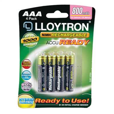 AAA Ni-MH Rechargeable batteries (Pack of 4)