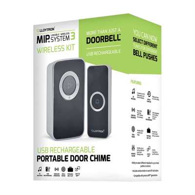 MIP3 200m Lithium Rechargeable Portable Door Chime
