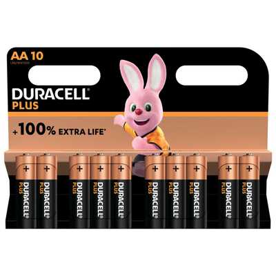 AA Plus Power +100% Batteries 10Pk