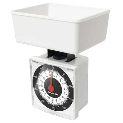 Compact Diet Weighing Kitchen Scale White