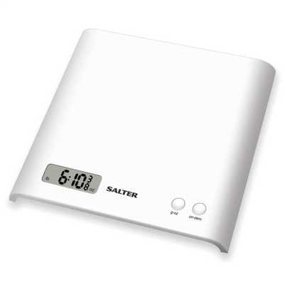 Electronic Platform Kitchen Scale White