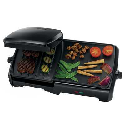 Entertaining 10 Portion Grill and Griddle