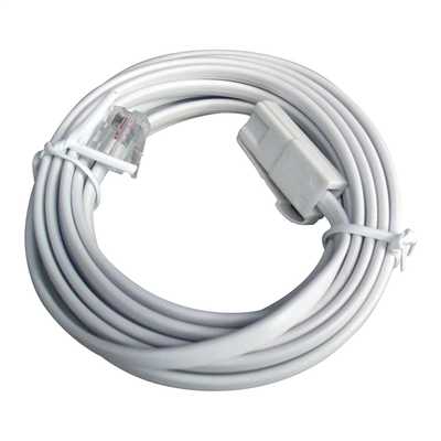3m Telephone Lead (Wall to Socket) White