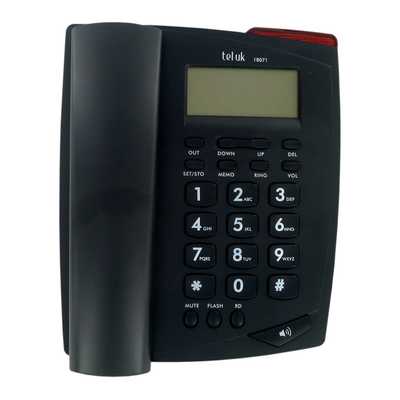Venice Corded Telephone with Caller ID Black